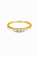Ringe Idee Preziose dal 1987 Dame in Gelbgold Zircone IP.AK18G/68